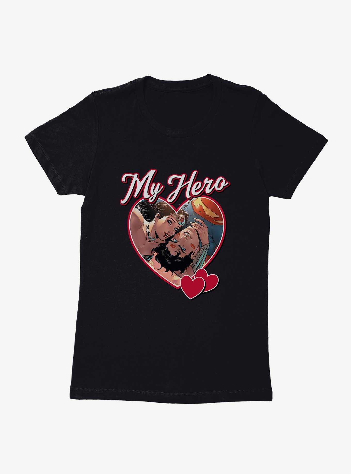DC My Hero Superman & Wonder Woman Womens T-Shirt, , hi-res