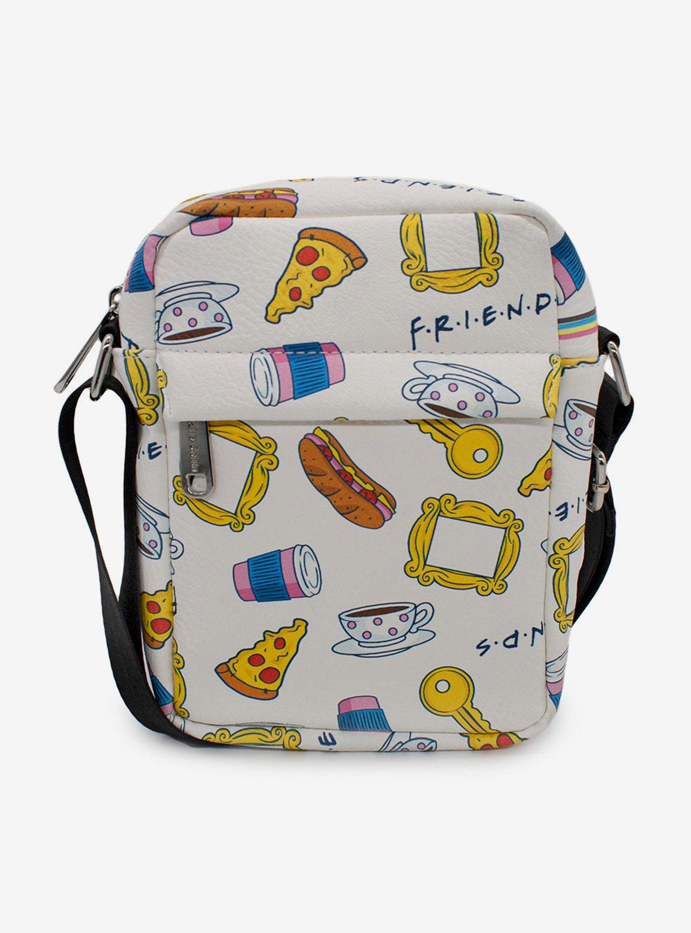 Friends Food Icons Vegan Leather Crossbody Bag, , hi-res