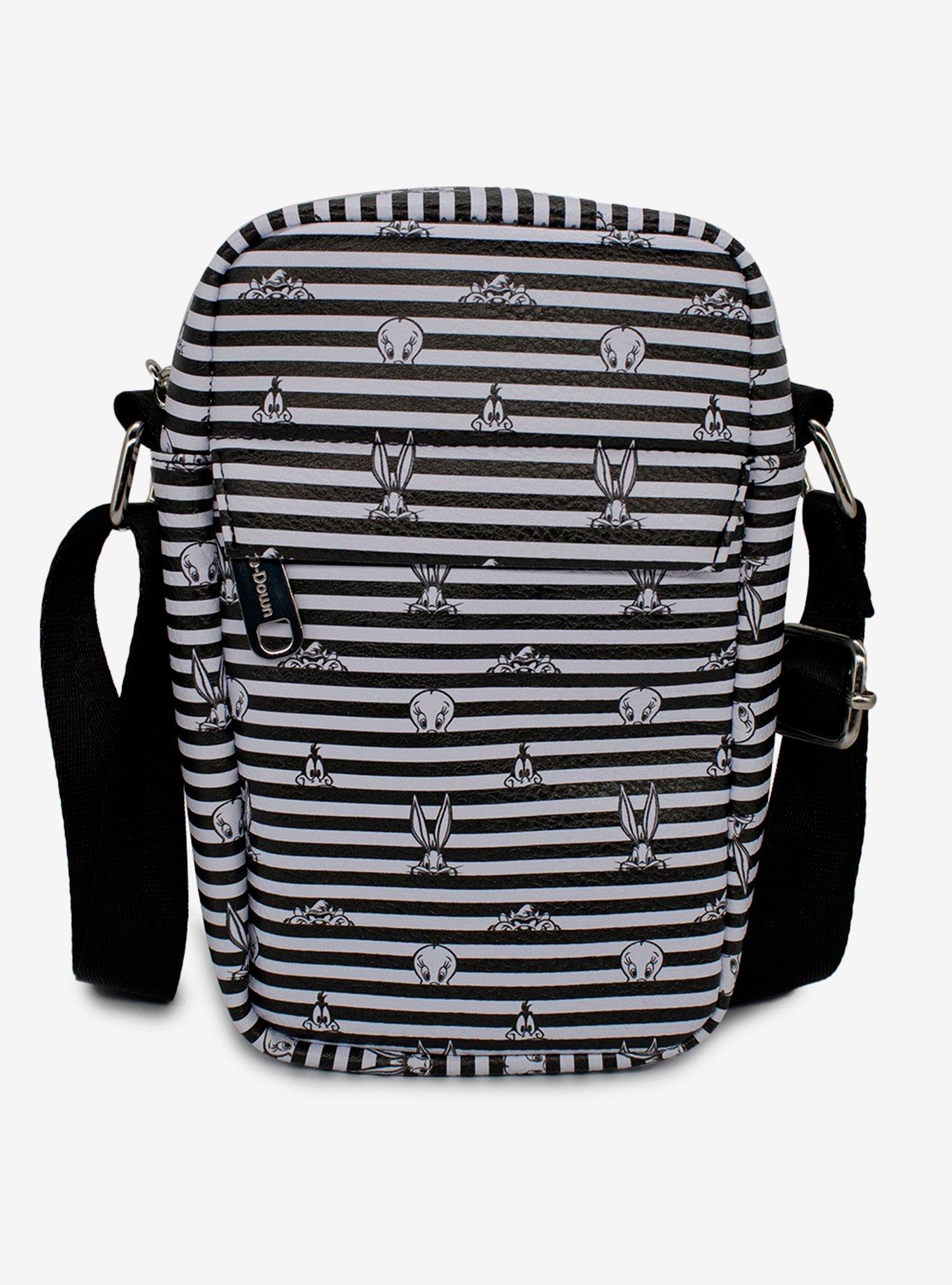 Looney Tunes Stripe Vegan Leather Crossbody Bag, , hi-res