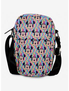 Disney Minnie Mouse Rainbow Vegan Leather Crossbody Bag, , hi-res