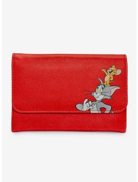 Tom and Jerry Vegan Leather Foldover Wallet, , hi-res