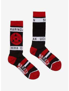 Naruto Shippuden Uchiha Sharingan Crew Socks, , hi-res