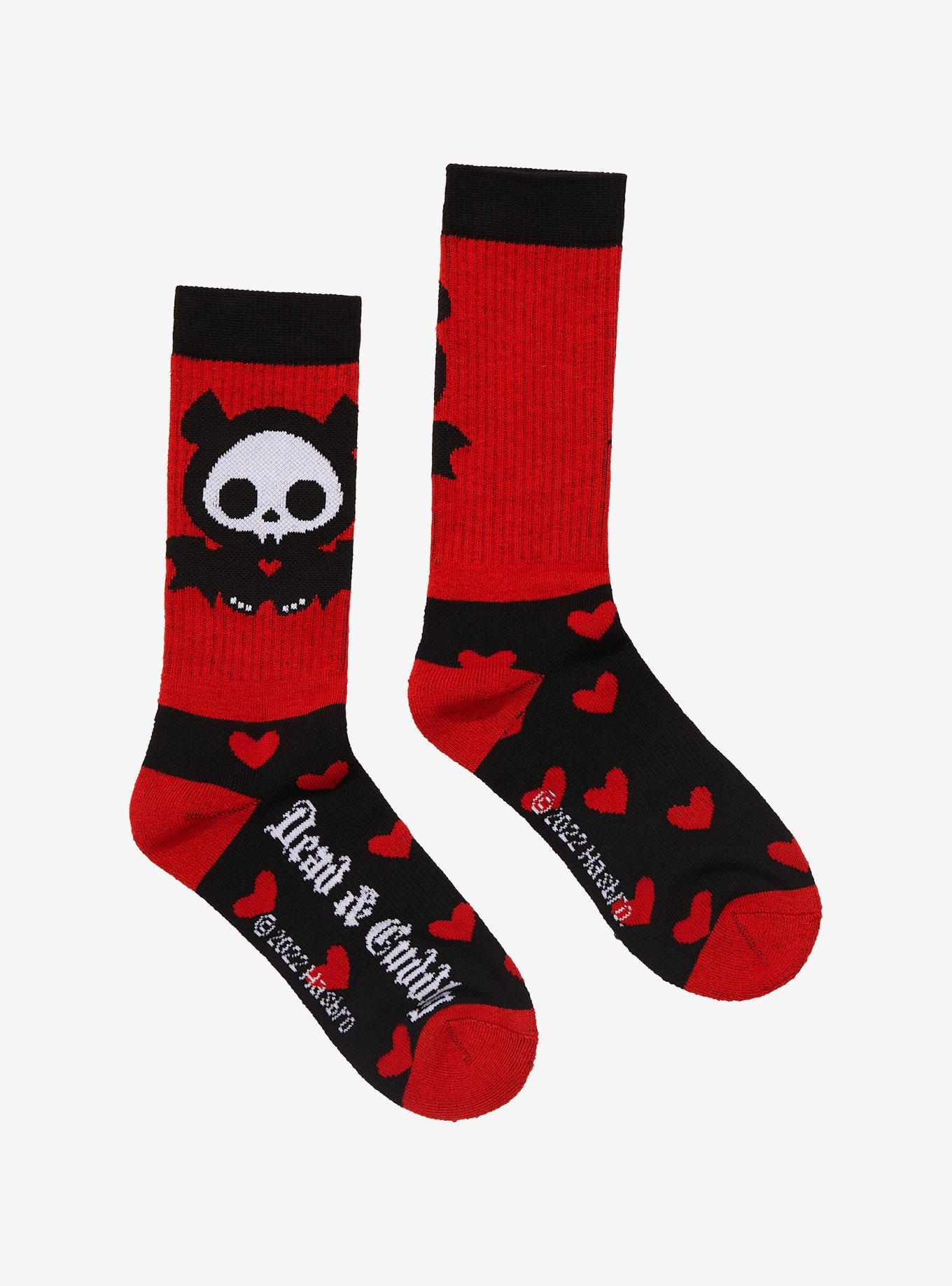 Skelanimals Diego Bat Color-Block Crew Socks, , hi-res