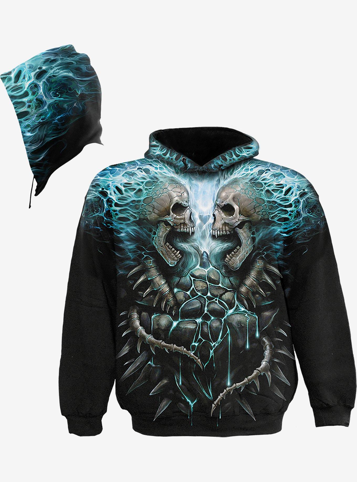 Flaming Spine Hoodie, , hi-res