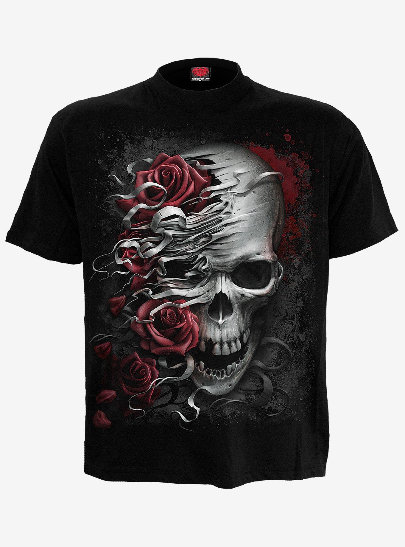 Skulls N' Roses T-Shirt, BLACK, hi-res