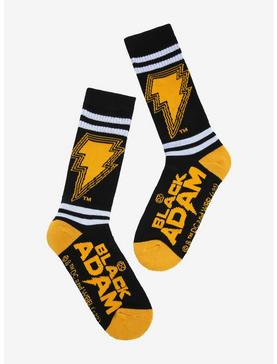 DC Comics Black Adam Logo Crew Socks, , hi-res