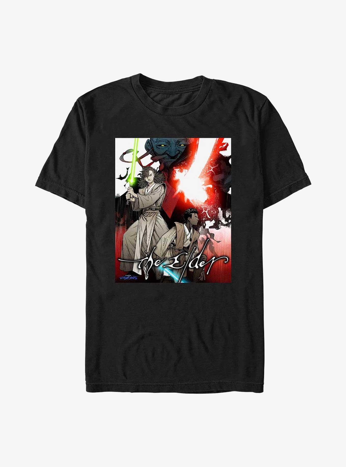 Star Wars: Visions The Elder T-Shirt, BLACK, hi-res