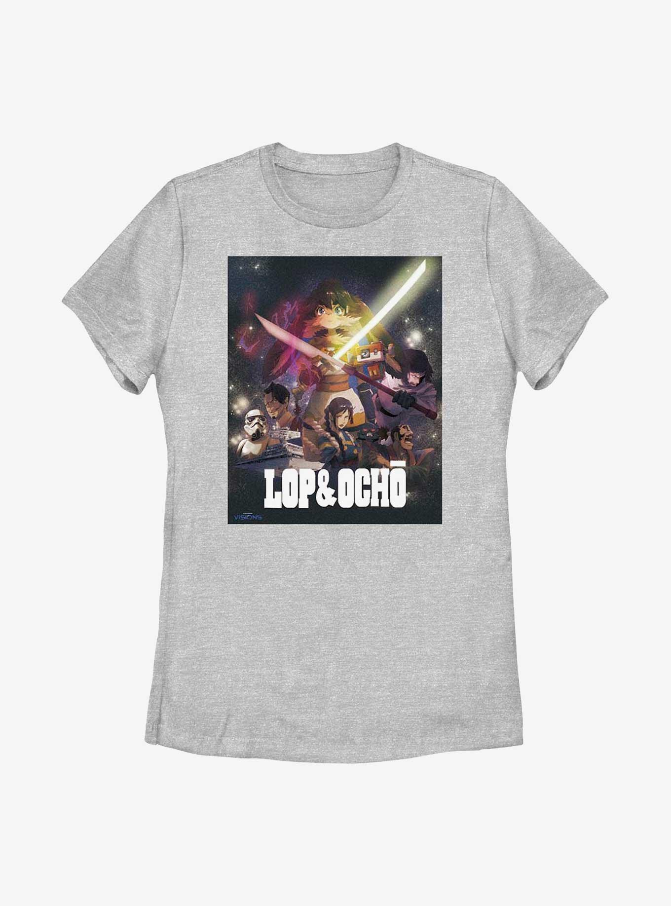 Star Wars: Visions Lop & Ocho Womens T-Shirt, ATH HTR, hi-res