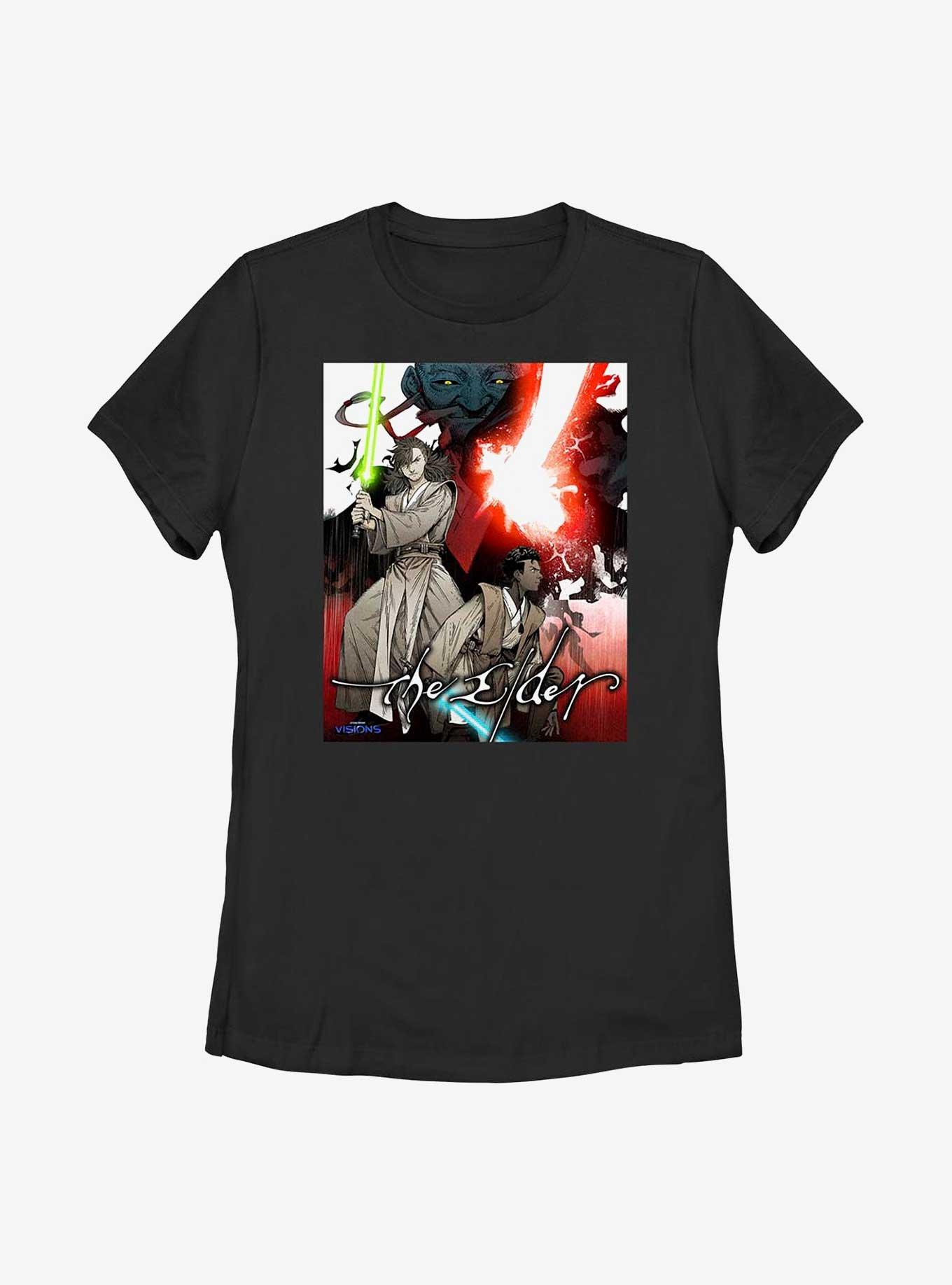 Star Wars: Visions The Elder Womens T-Shirt, BLACK, hi-res