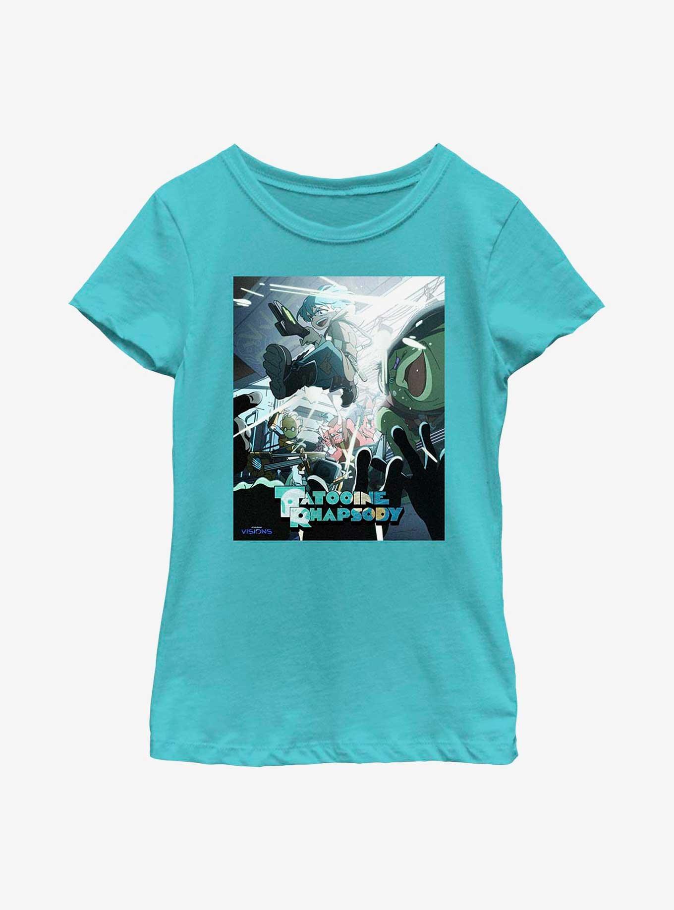 Star Wars: Visions Tatooine Rhapsody Youth Girls T-Shirt, TAHI BLUE, hi-res