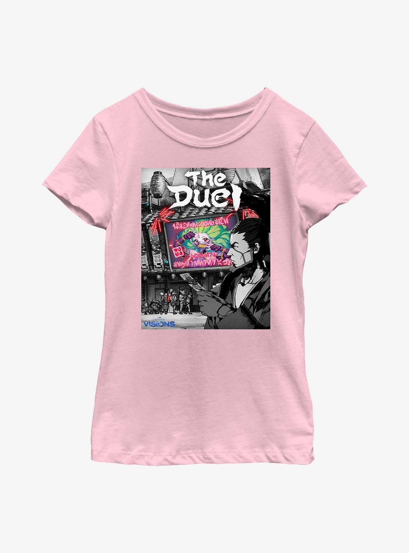 Star Wars: Visions The Duel Youth Girls T-Shirt, PINK, hi-res