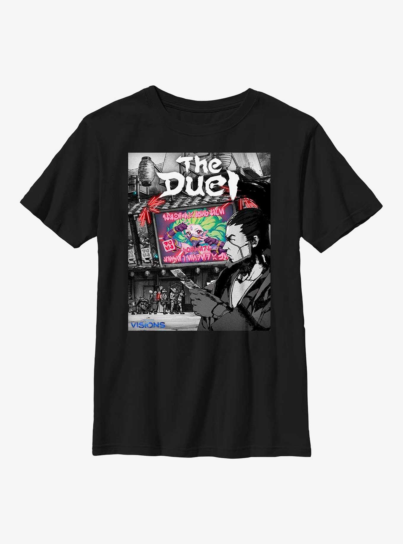 Star Wars: Visions The Duel Youth T-Shirt, BLACK, hi-res