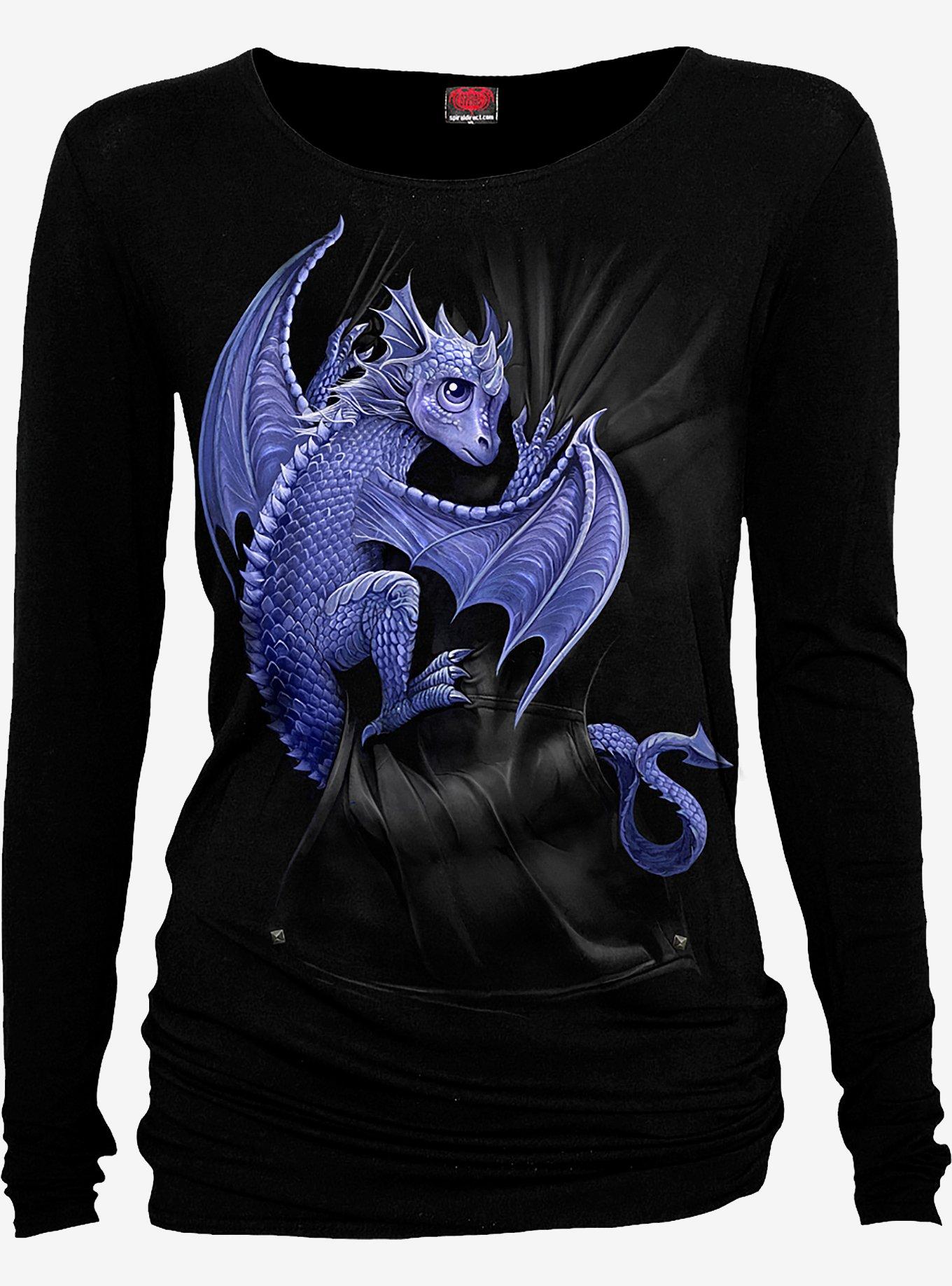 Pocket Dragon Loose Fit Long-Sleeve T-Shirt, , hi-res
