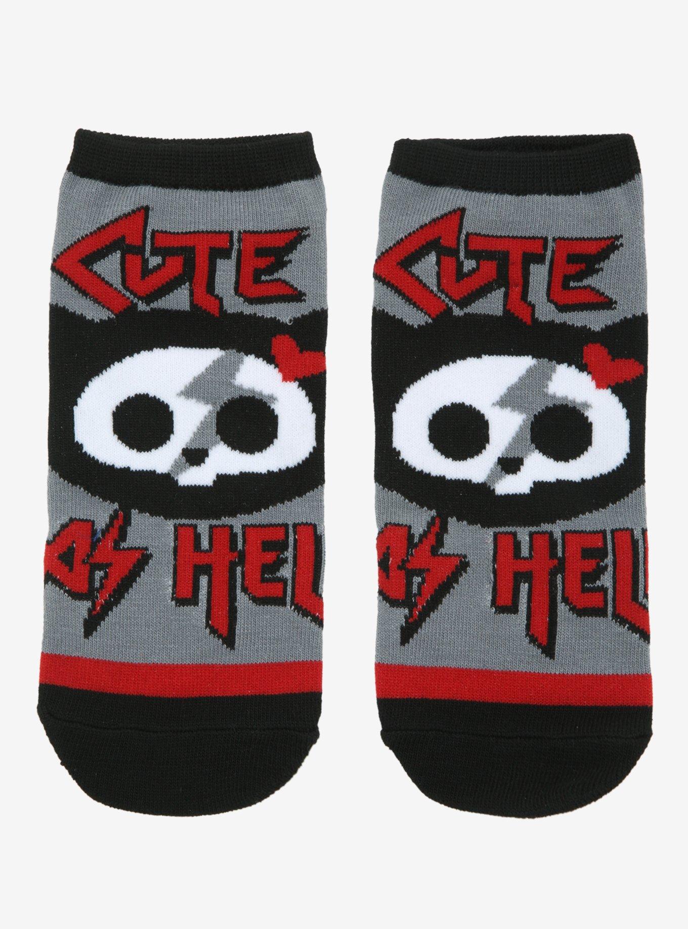 Skelanimals Kit The Cat No-Show Socks | Hot Topic