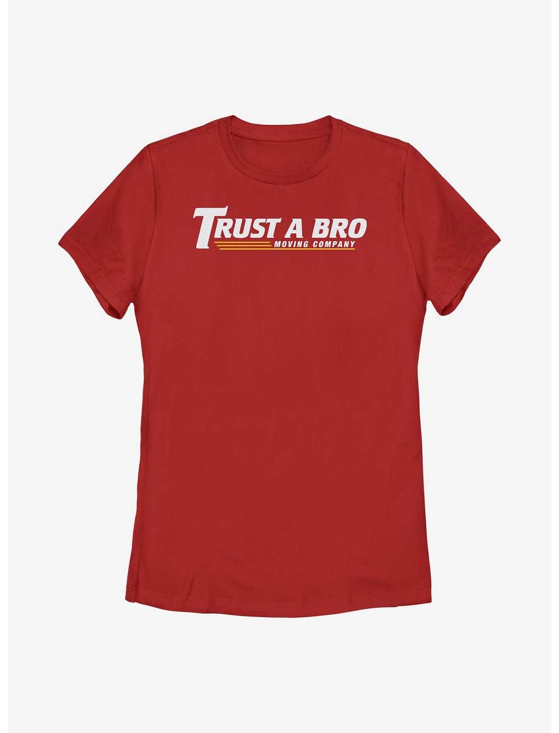 Marvel Hawkeye Trust A Bro Moving Company Womens T-Shirt, RED, hi-res