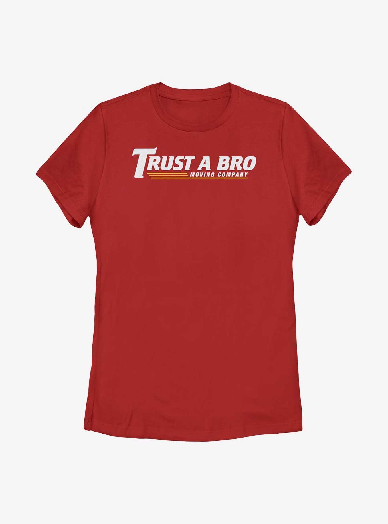 Marvel Hawkeye Trust A Bro Moving Company Womens T-Shirt, RED, hi-res