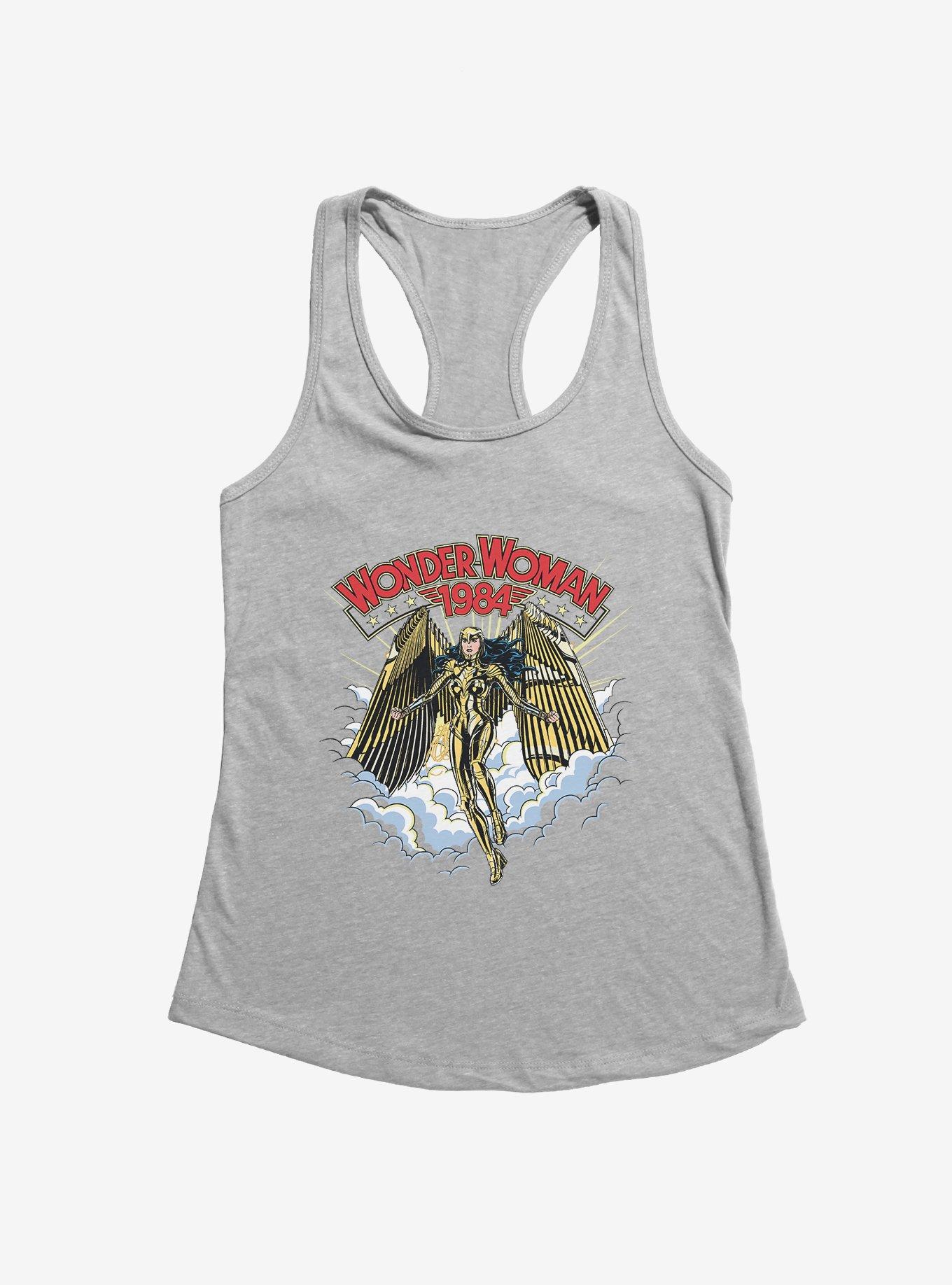 DC Comics Wonder Woman 1984 Golden Eagle Armor Girl's Tank, HEATHER GREY, hi-res