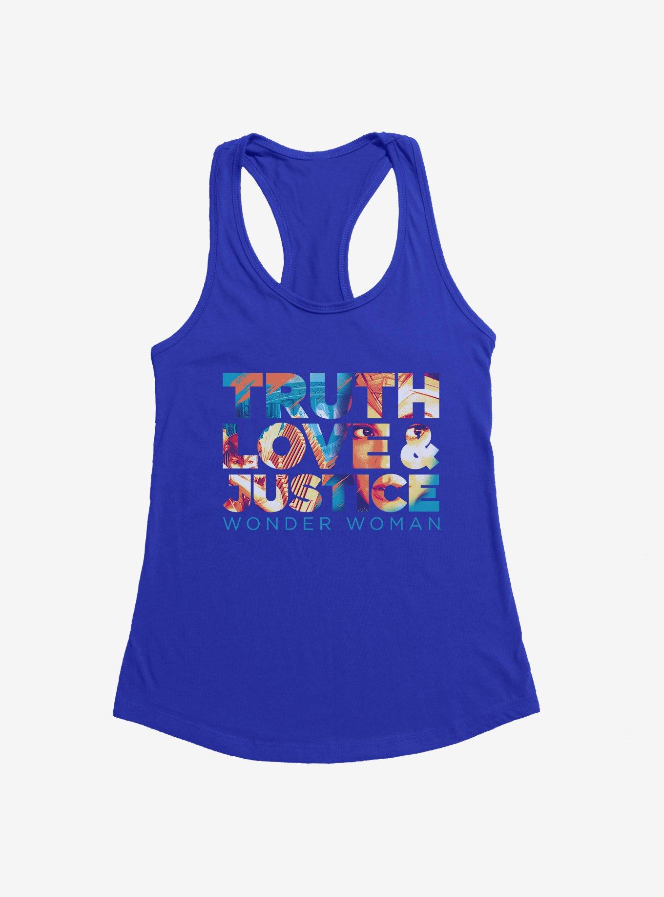 DC Comics Wonder Woman 1984 Truth Love Justice Girl's Tank, , hi-res