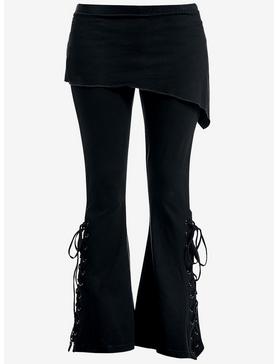 Lace Up Flare Leggings, , hi-res