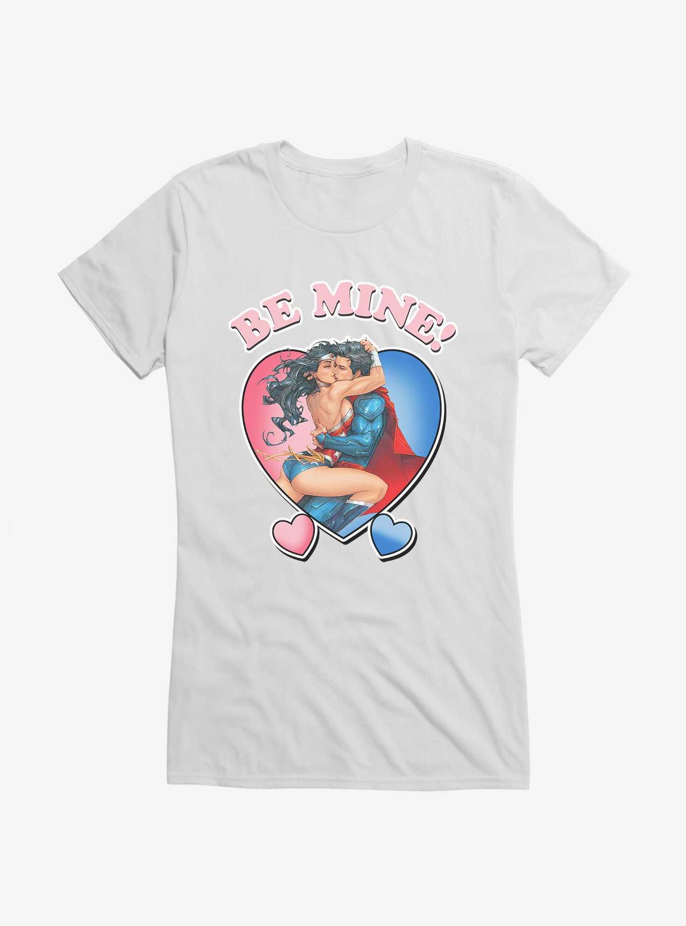 DC Be Mine Superman & Wonder Woman Girls T-Shirt, , hi-res