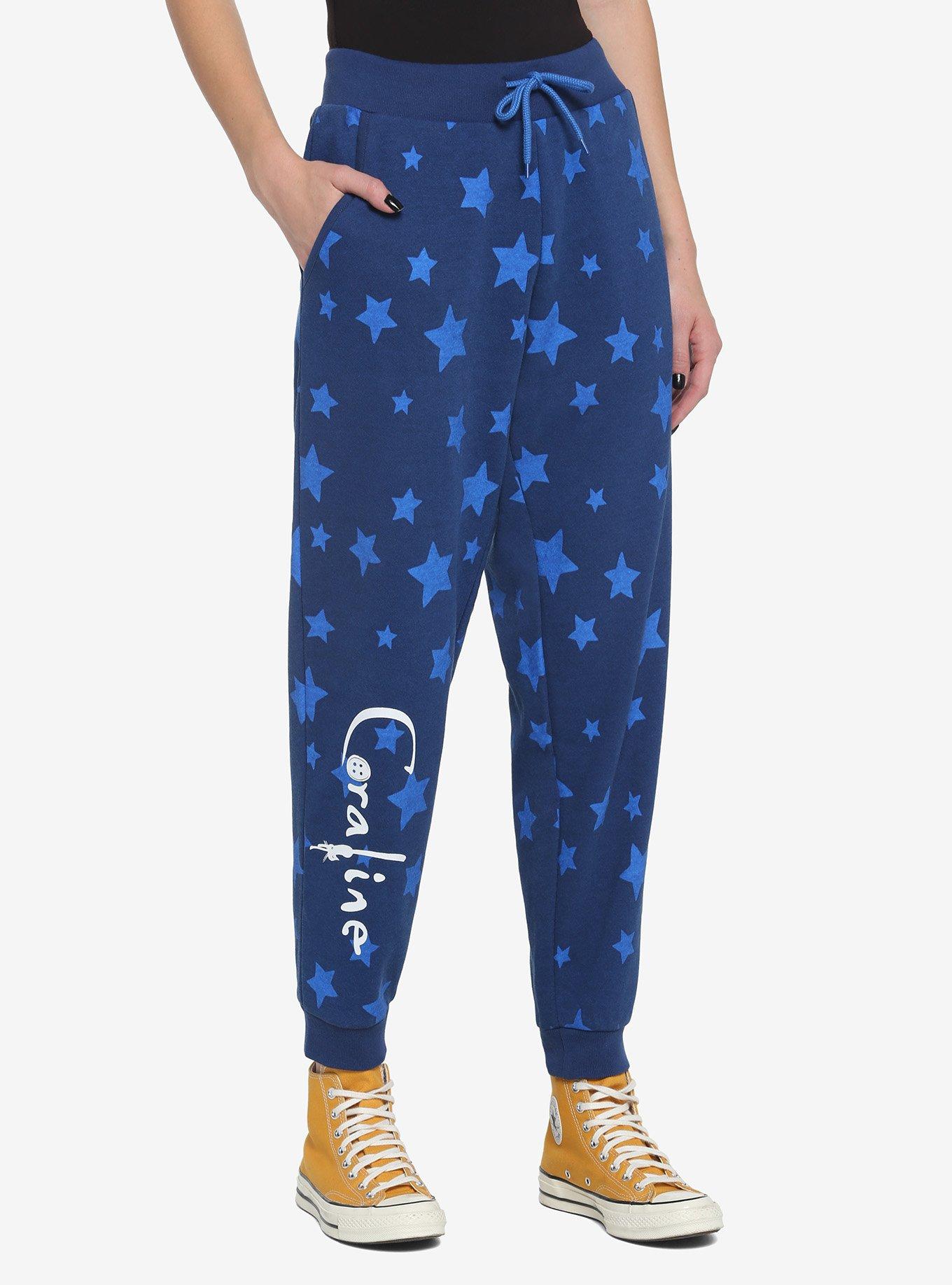 Coraline Star Girls Jogger Sweatpants, NAVY, hi-res