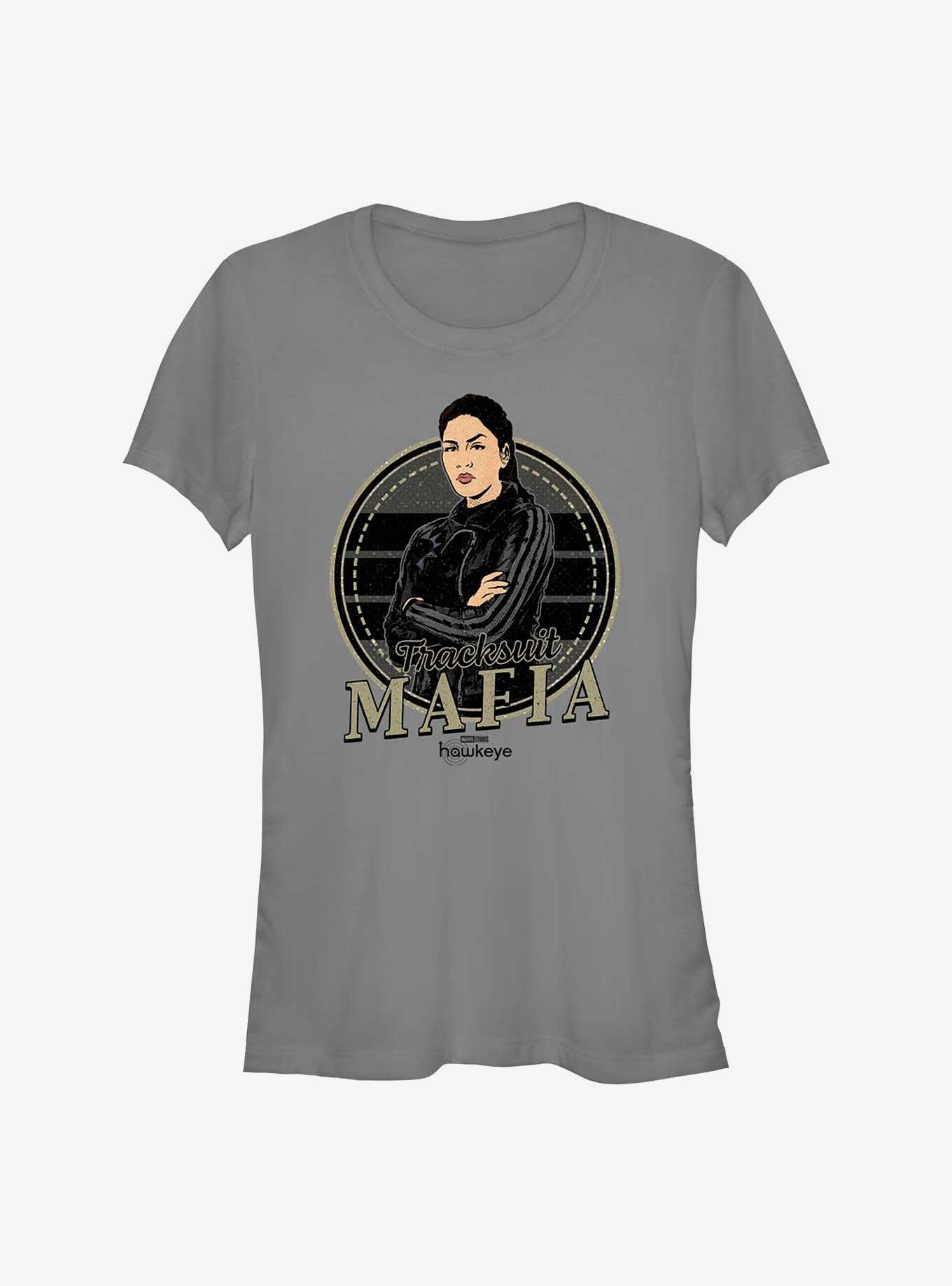 Marvel Hawkeye Tracksuit Mafia Girl's T-Shirt, CHARCOAL, hi-res