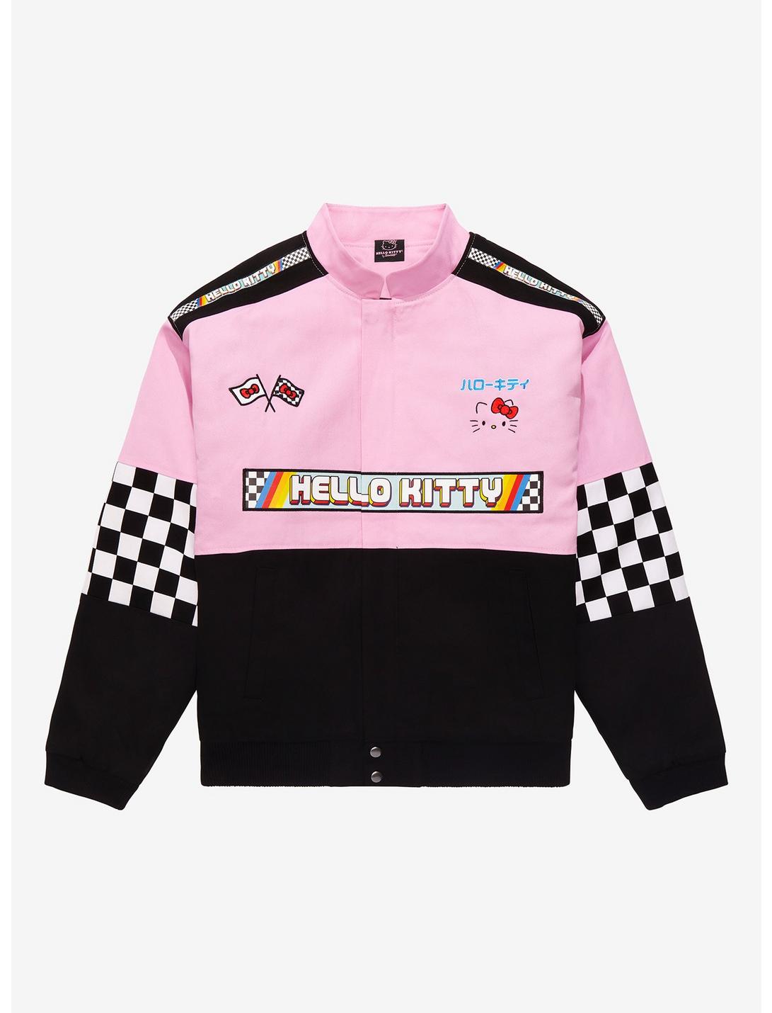 Sanrio Hello Kitty Racing Jacket - BoxLunch Exclusive, PINK, hi-res