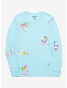 Sanrio Hello Kitty & Friends Floral Scenes Allover Print Long Sleeve T-Shirt, , hi-res