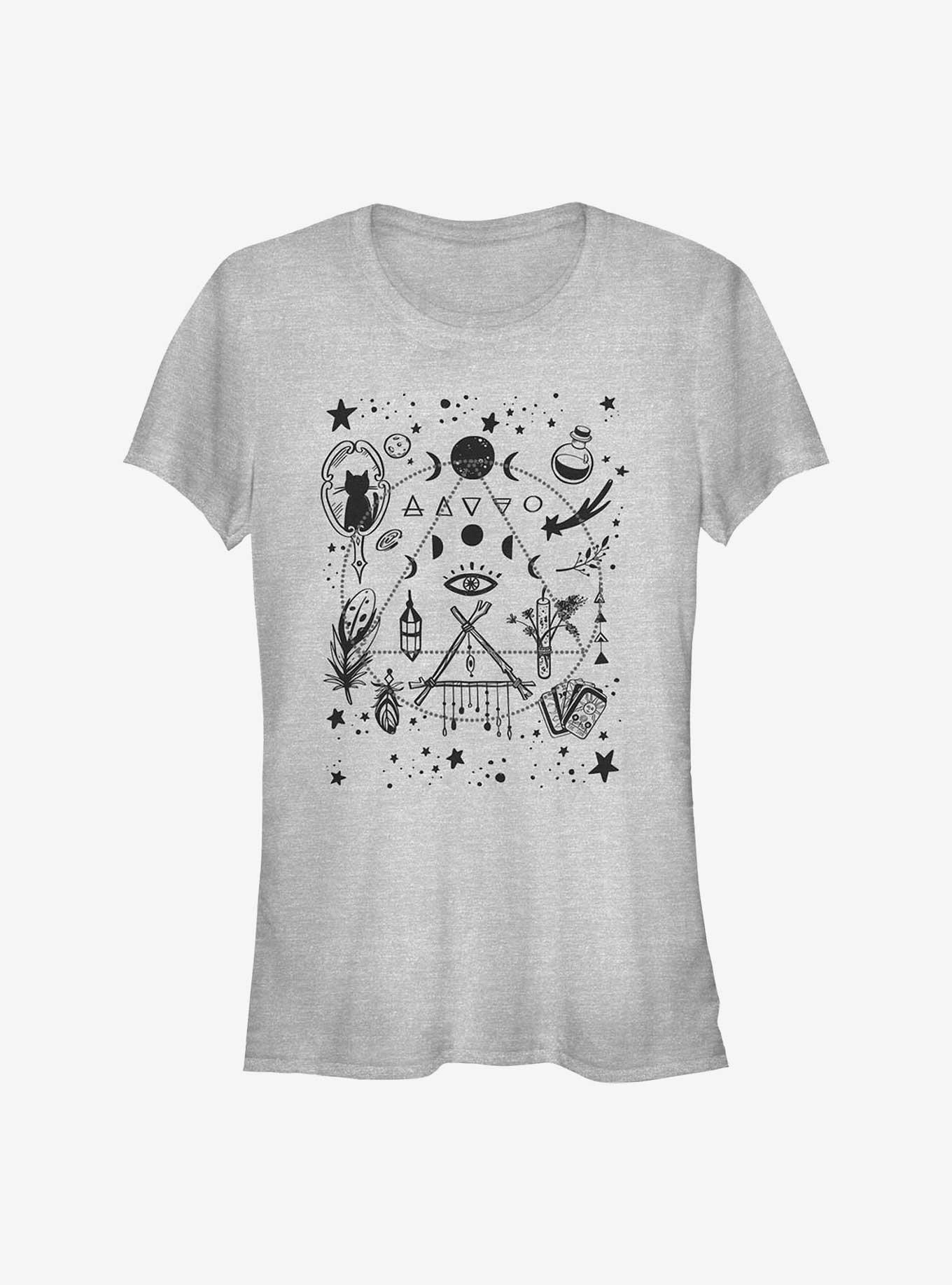 Boho Doodles Girls T-Shirt, ATH HTR, hi-res