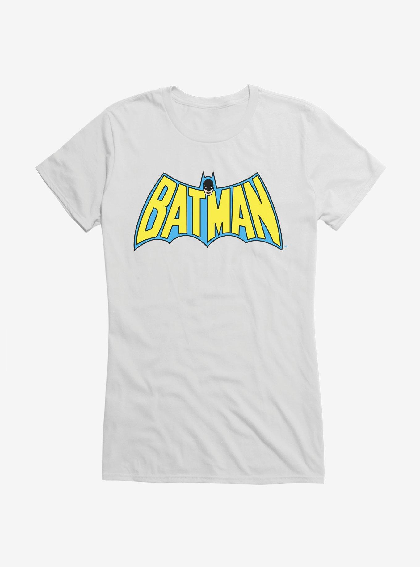 DC Comics Batman 1966 TV Show Logo Girls T-Shirt, WHITE, hi-res
