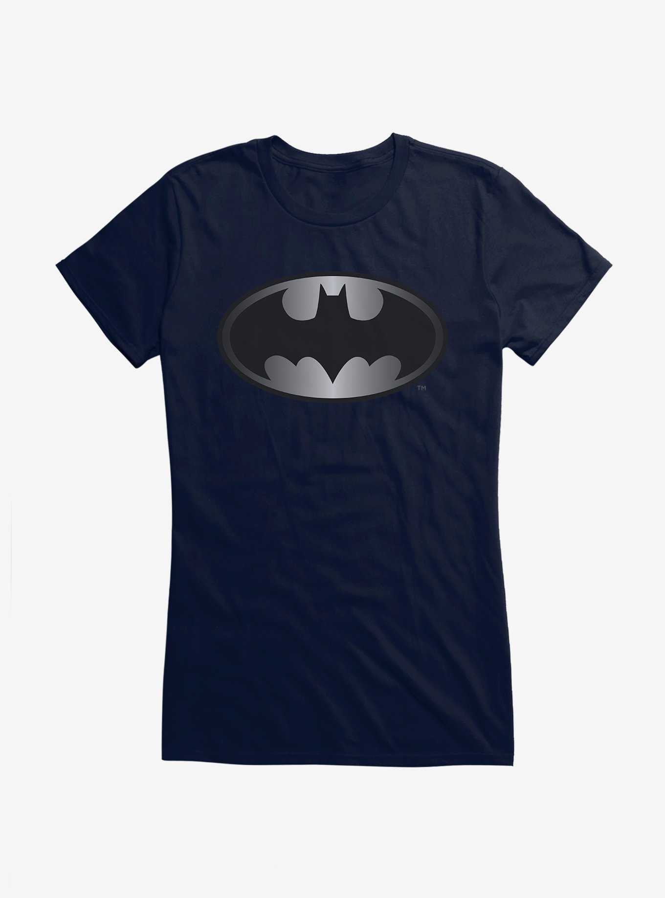 DC Comics Batman 1989 Silver Logo Girls T-Shirt, , hi-res