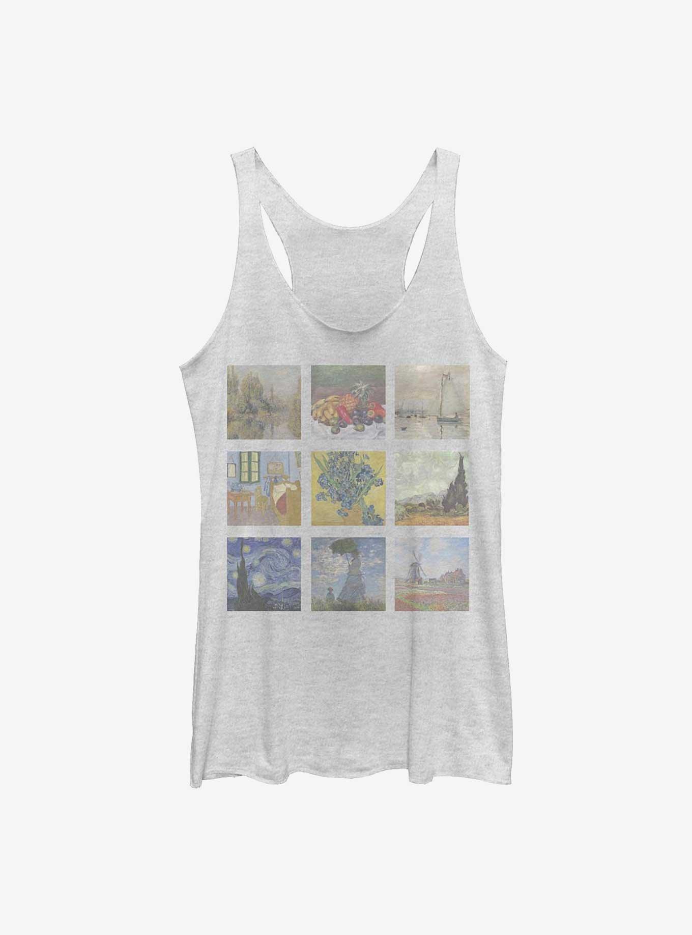 Impressionist Grid Girls Tank, , hi-res