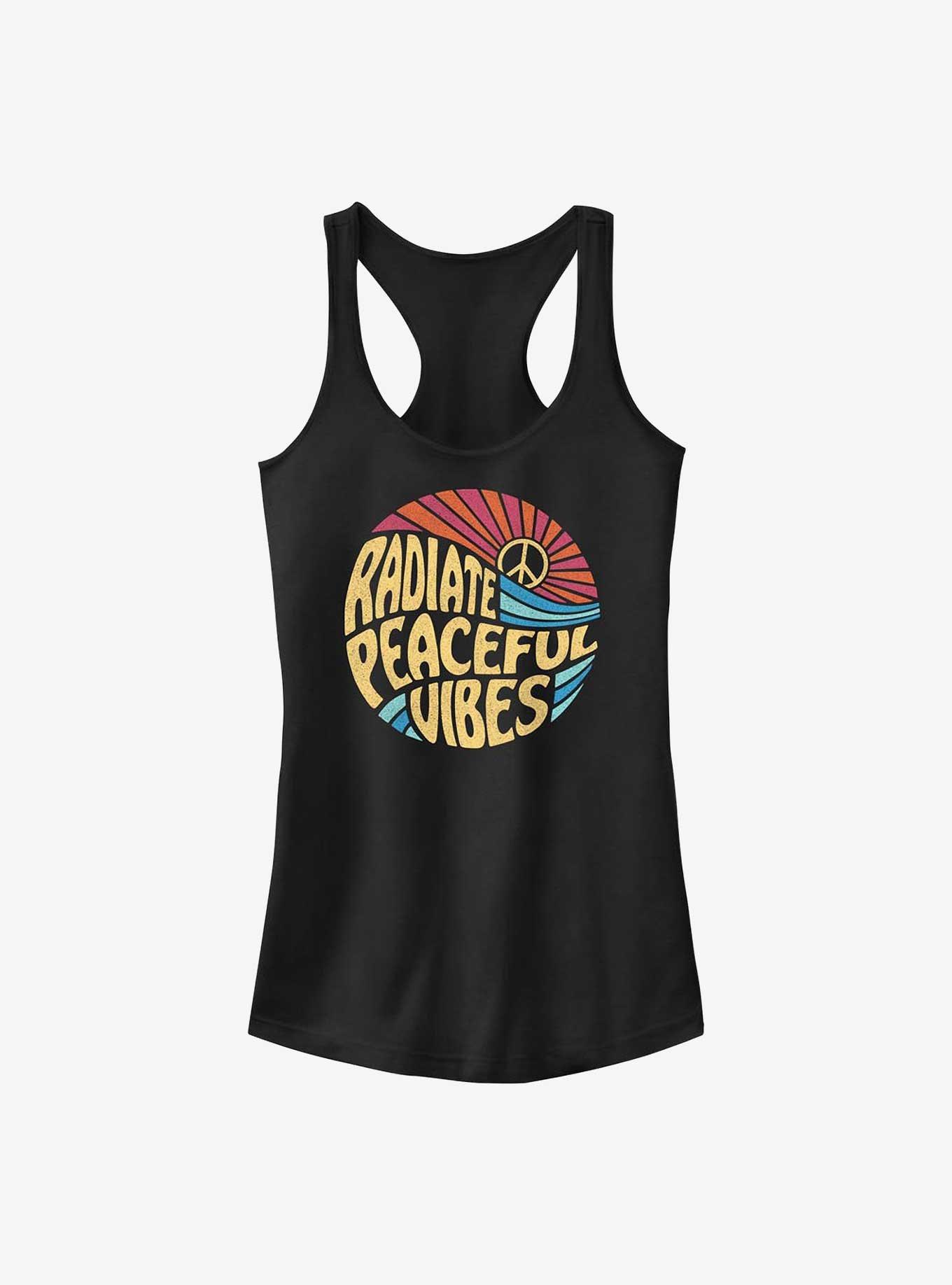 Peaceful Vibes Girls Tank, BLACK, hi-res