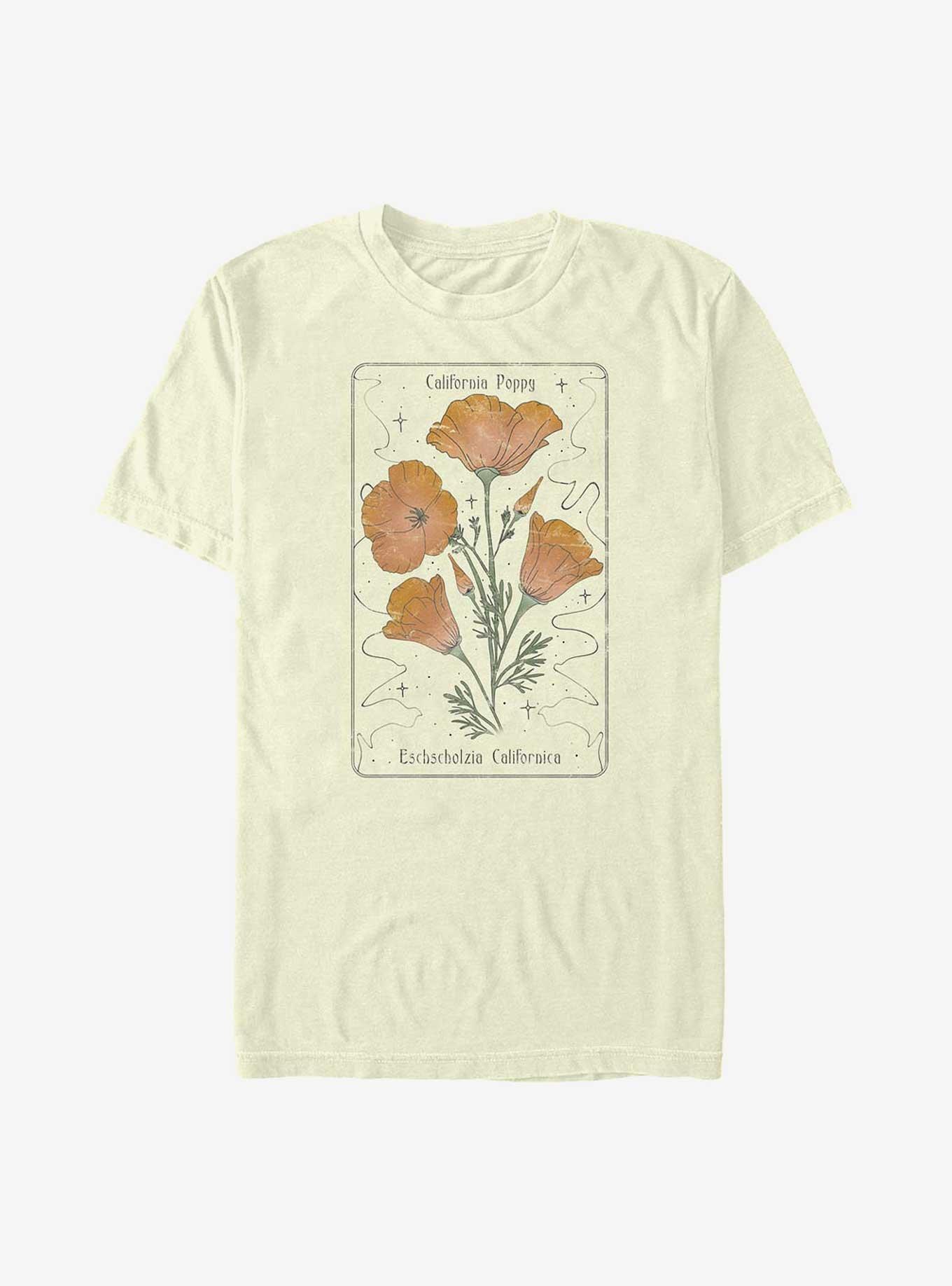 California Poppy Tarot T-Shirt, NATURAL, hi-res