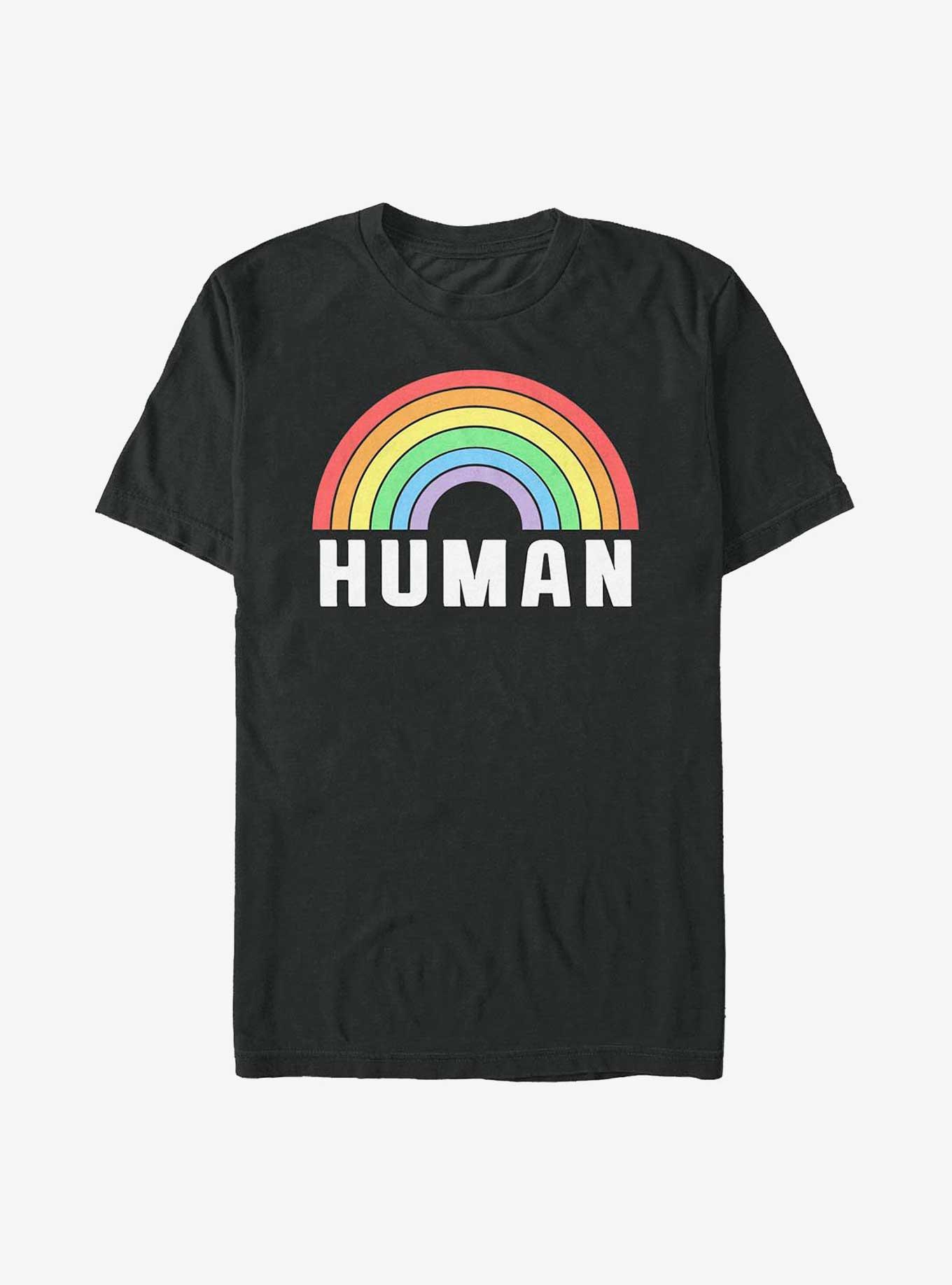 Rainbow T-Shirt, BLACK, hi-res