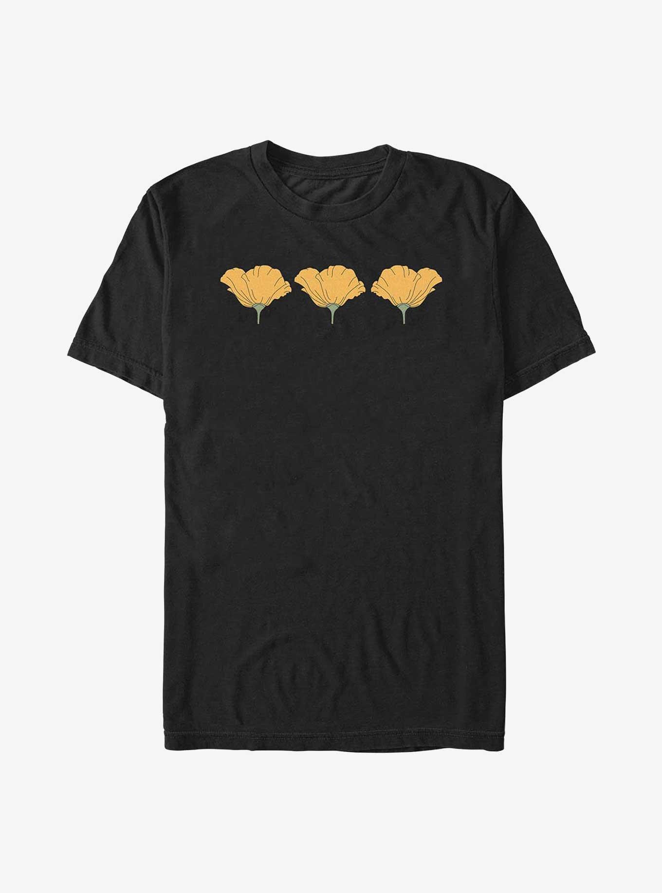 Poppy Trio T-Shirt, BLACK, hi-res