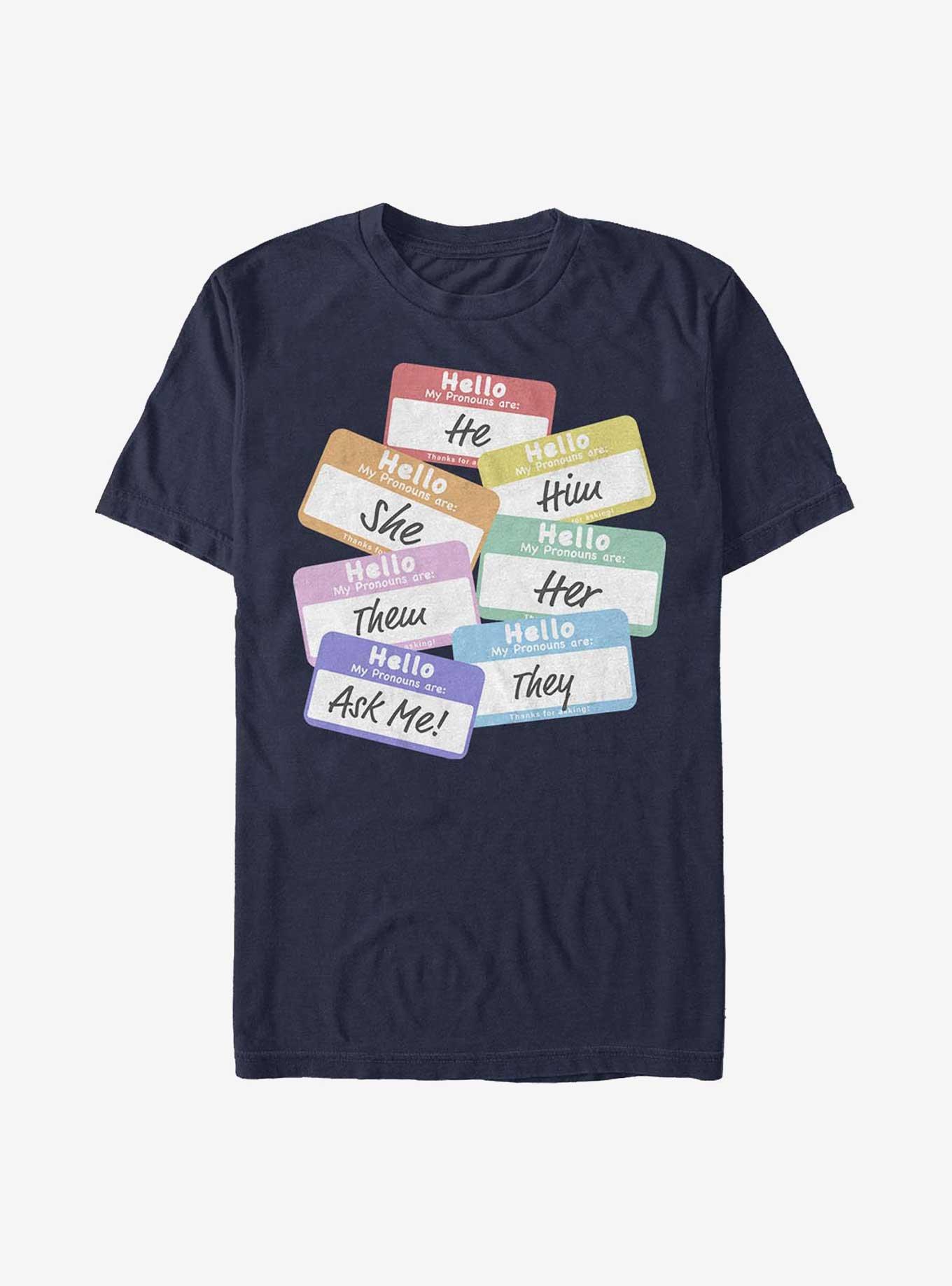 Rainbow Pronouns T-Shirt, , hi-res