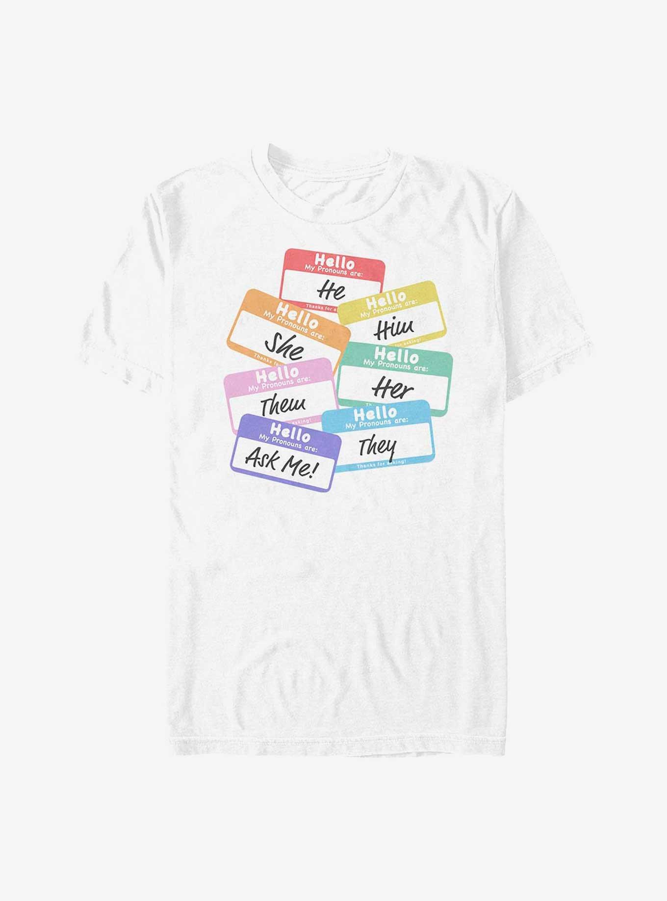Rainbow Pronouns T-Shirt, , hi-res