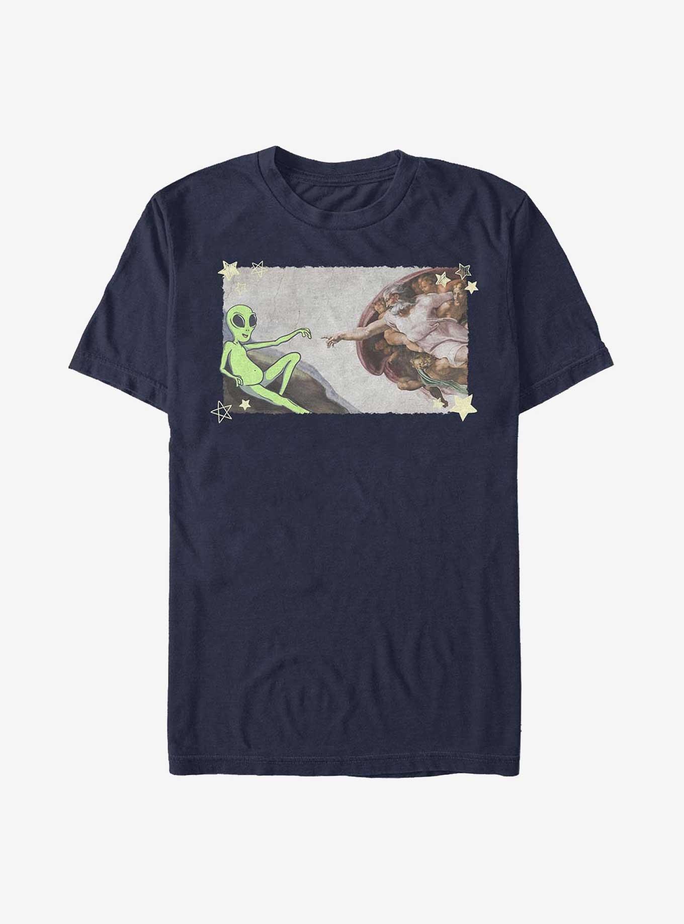 The Creation Of Aliens T-Shirt, NAVY, hi-res