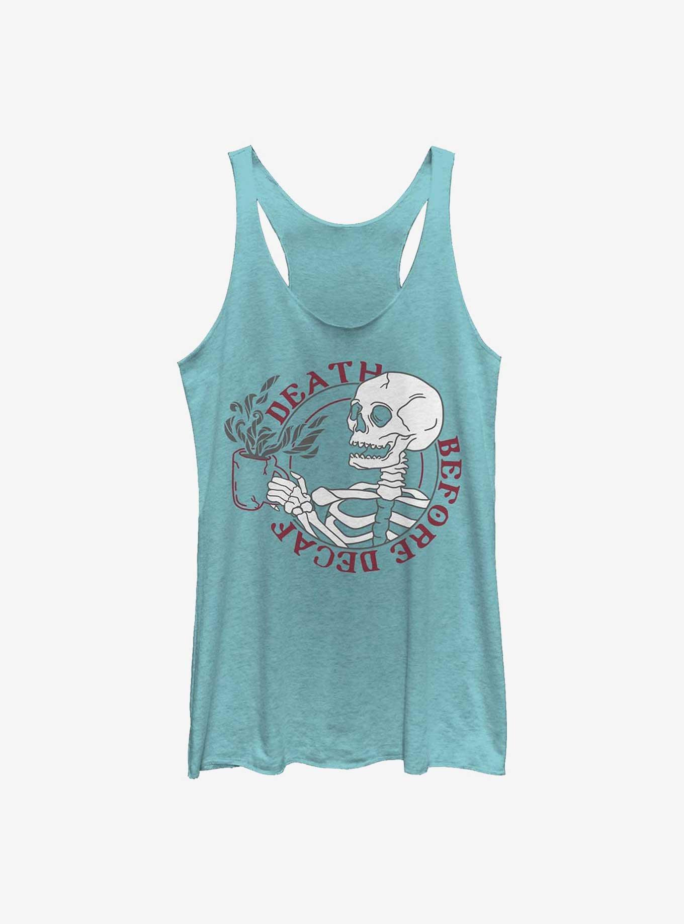 Death Before Decaf Girls Tank, , hi-res