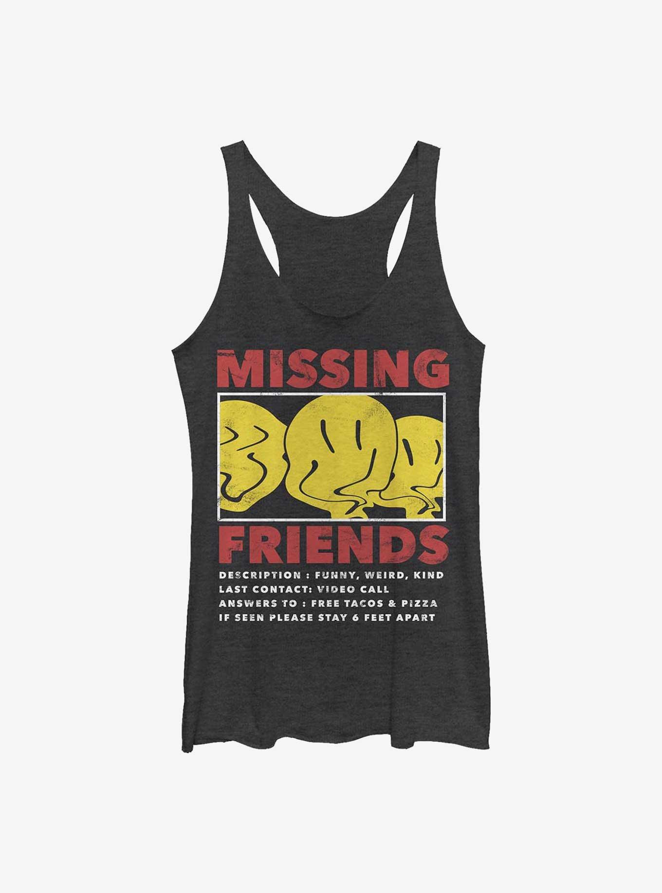 Missing Poster Girls Tank, BLK HTR, hi-res
