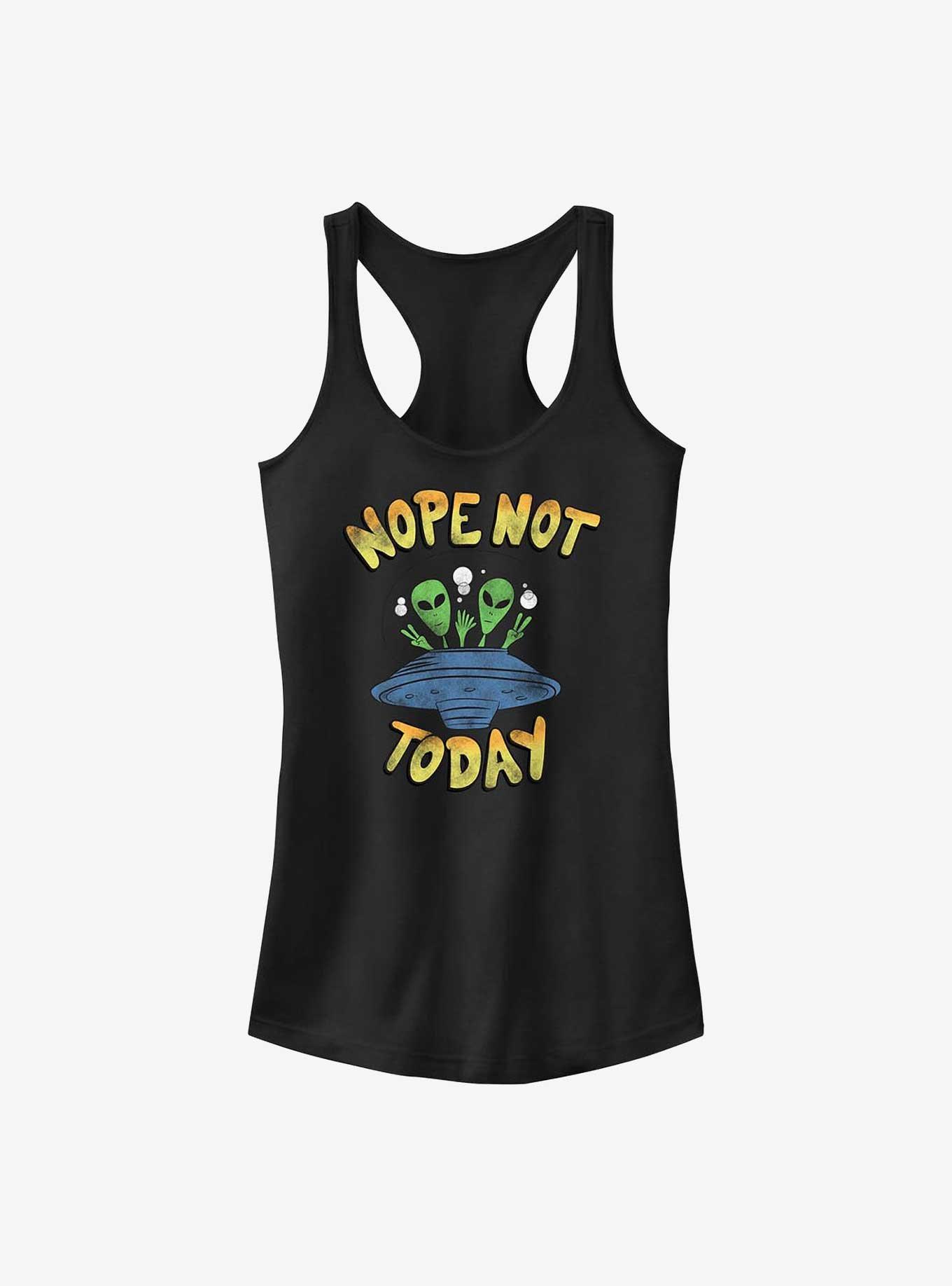 Nope Alien Girls Tank, BLACK, hi-res