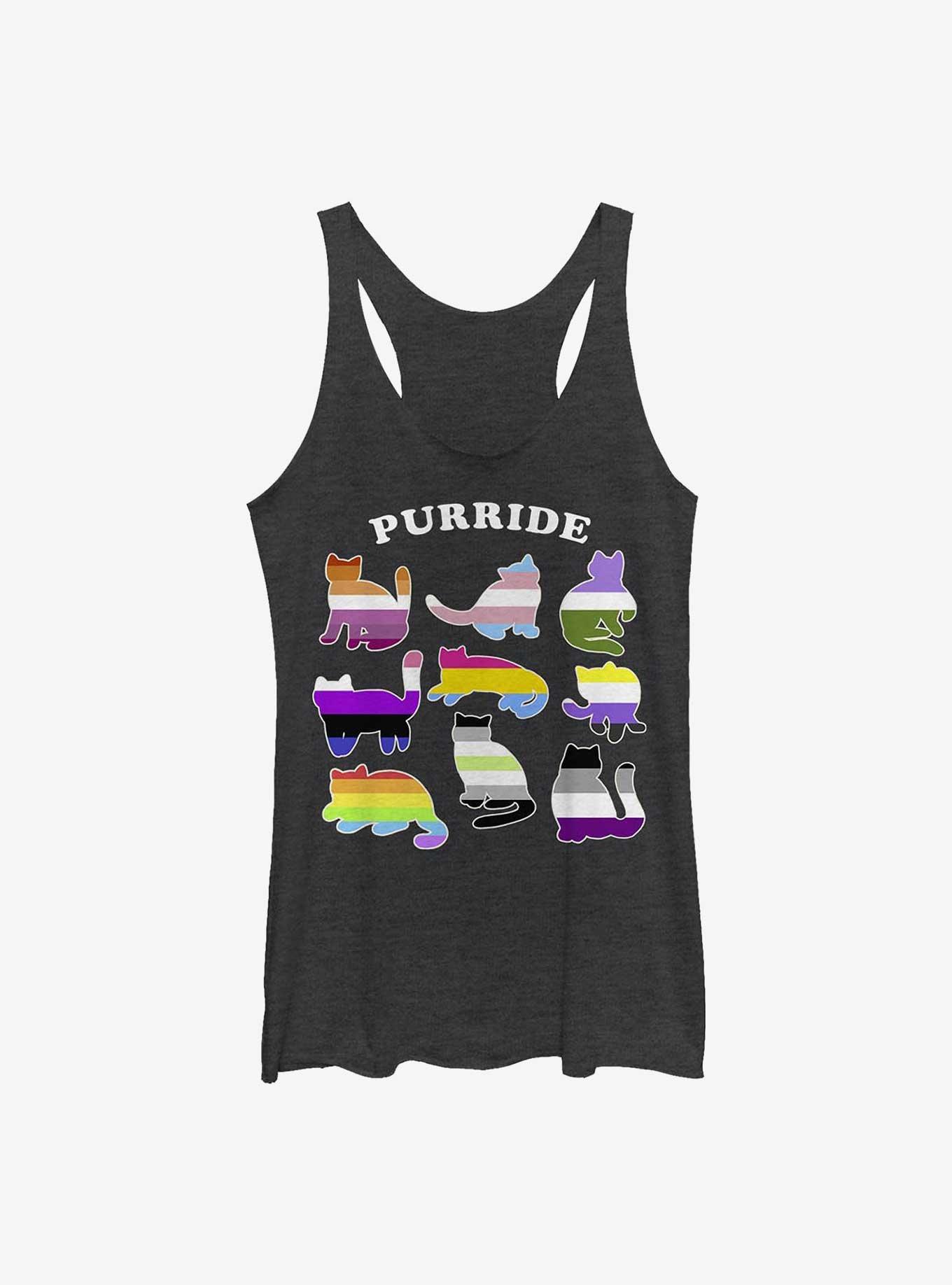Purride Girls Tank, BLK HTR, hi-res