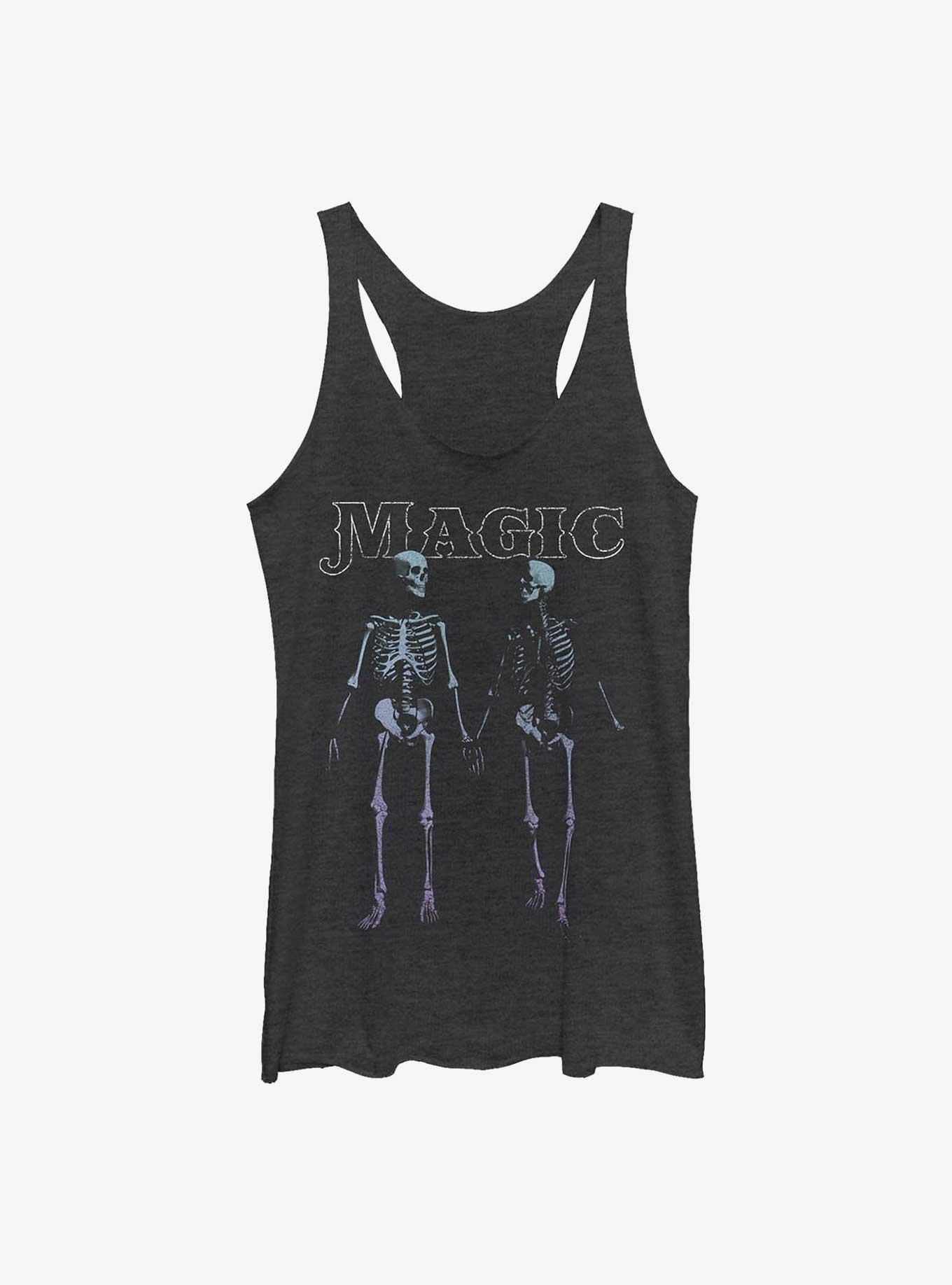 Skeleton Magic Girls Tank, BLK HTR, hi-res