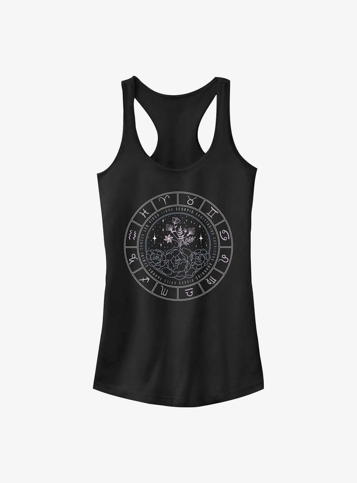 Zodiac Floral Girls Tank