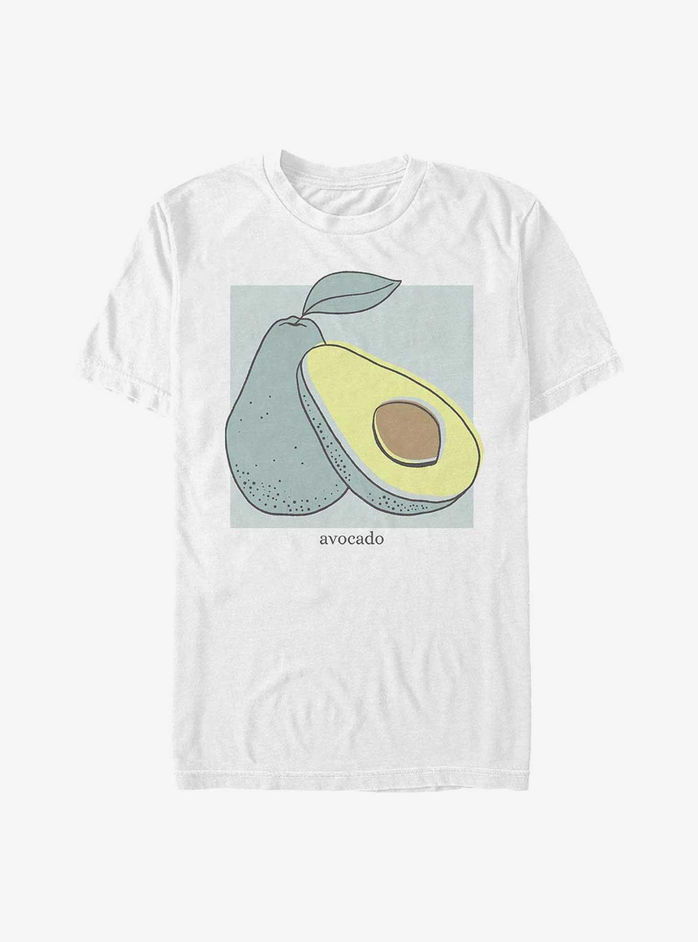 Avocado T-Shirt, WHITE, hi-res