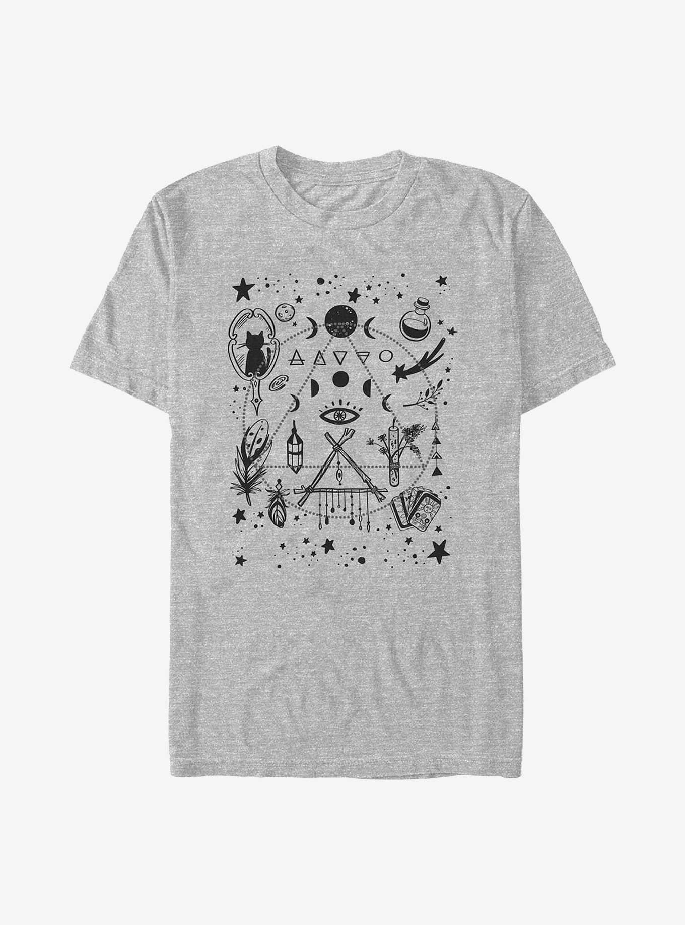 Boho Doodles T-Shirt, BLACK, hi-res