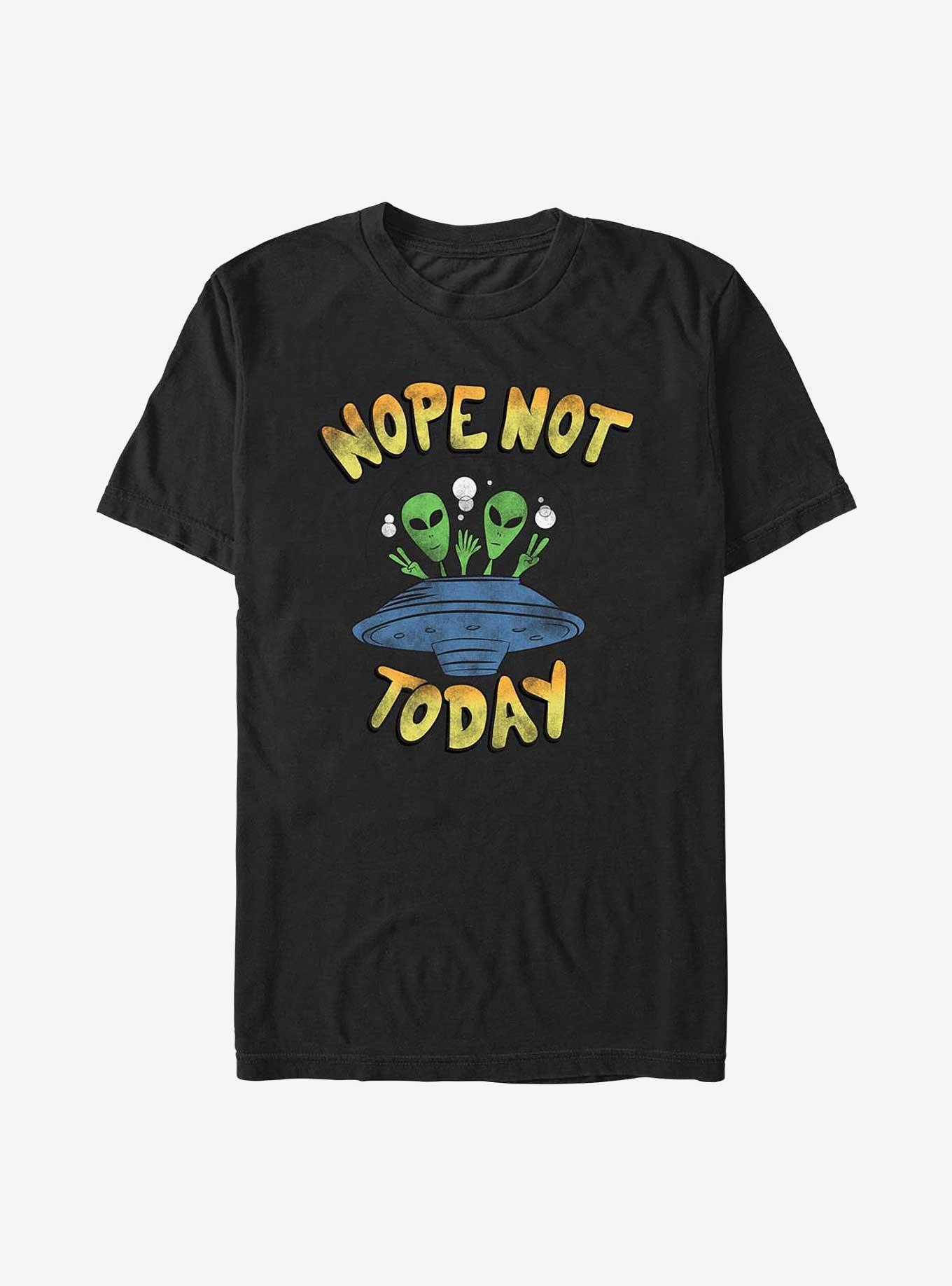 Nope Alien T-Shirt, BLACK, hi-res