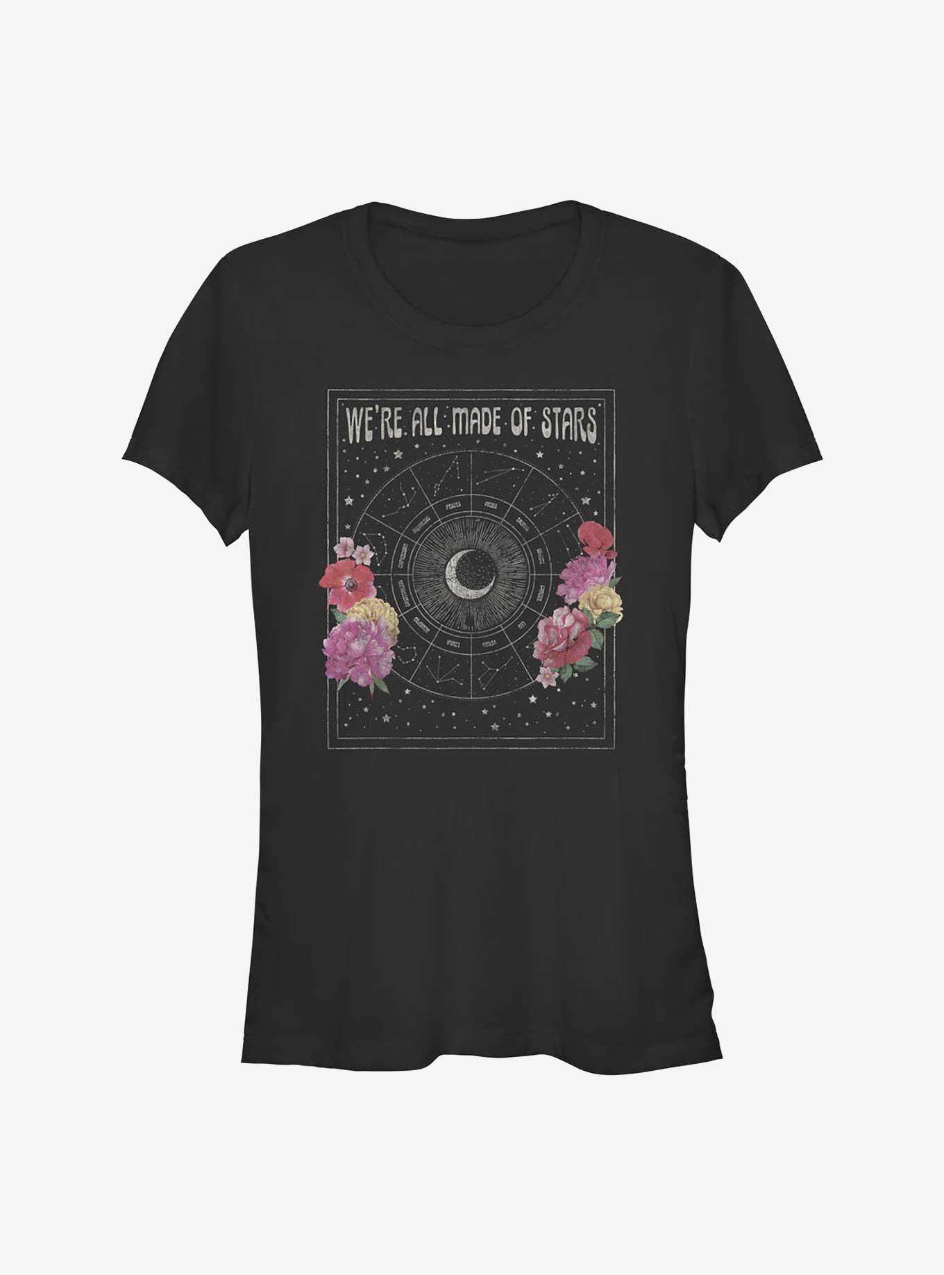 Made Of Stars Girls T-Shirt, BLACK, hi-res
