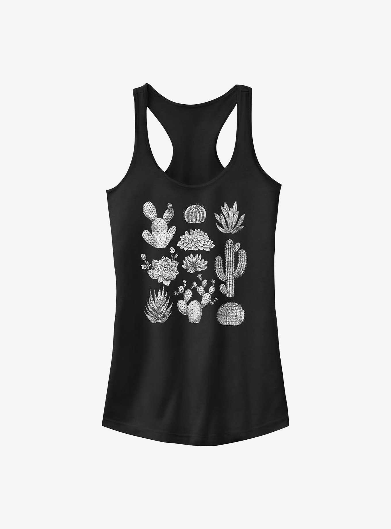 Cactus Grid Girls Tank